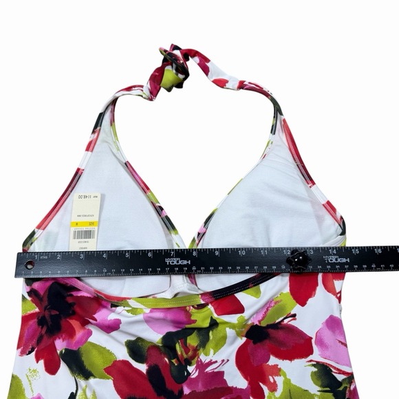 NWT  Tommy Bahama Rainforest Halter V-Neck Swim Dress, Floral, Multicolor Sz M - Picture 6 of 9